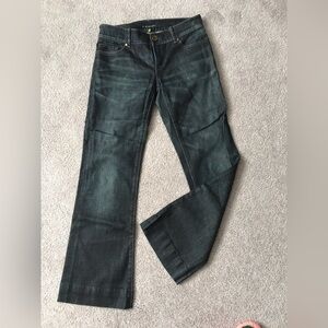 Eli Tahari Adena Flare Dark Blue Wash Jeans